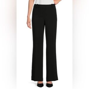Karl Lagerfeld Paris Women's Straight Flare Leg Crepe Trousers Size 10